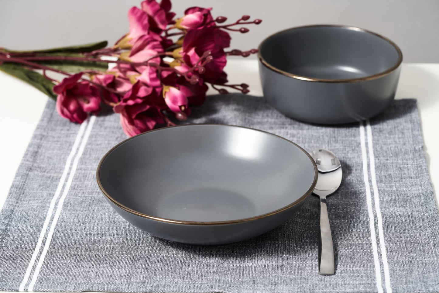 SET 6 FARFURII  ADANCI,  CERAMICA 20 CM, CALYPSO, ART OF DINING BY HEINNER