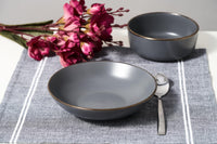 SET 6 FARFURII  ADANCI,  CERAMICA 20 CM, CALYPSO, ART OF DINING BY HEINNER