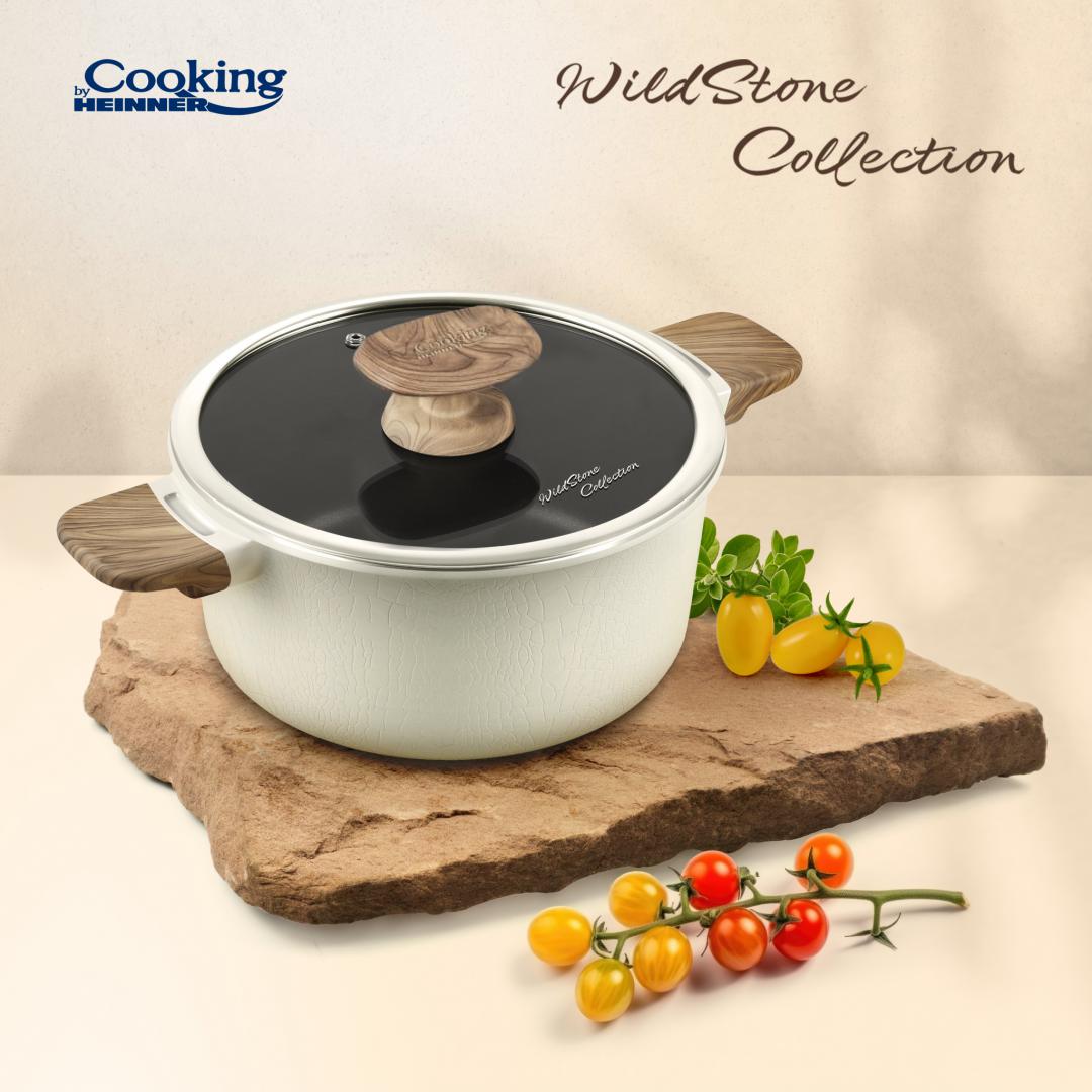 CRATITA ALUMINIU+CAPAC 20x9.5CM,2.5 L, WILD STONE, COOKING BY HEINNER