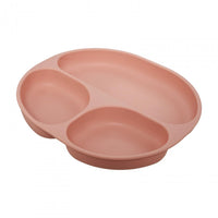 Set diversificare 3 piese silicon : bol , farfurie si cana cu cioc, roz, U-Grow