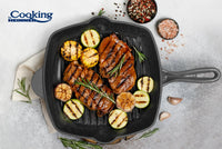 TIGAIE GRILL FONTA EMAILATA  26.5 X 4.5 CM, MARBLE GREY, COOKING BY HEINNER