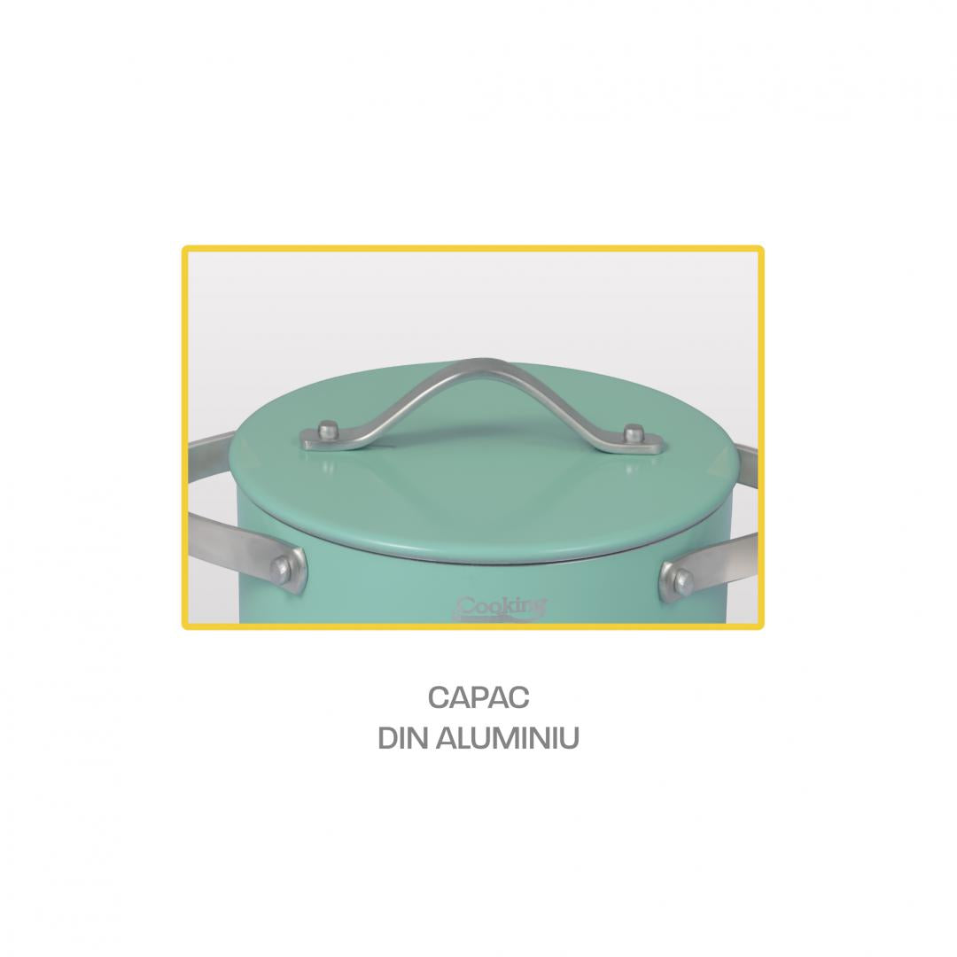 SET GATIT 5 PIESE ALUMINIU PRESAT, CRETA, COOKING BY HEINNER