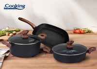 SET GATIT 5 PIESE ALUMINIU FORJAT, MALTA, COOKING BY HEINNER