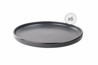 SET 6 FARFURII INTINSE, CERAMICA 27 CM, CALYPSO, ART OF DINING BY HEINNER