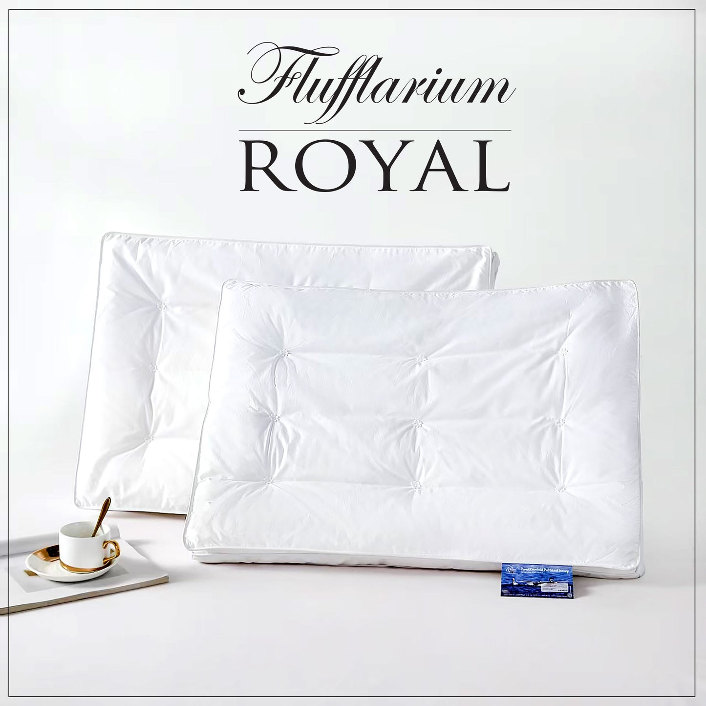 PERNĂ PUF GÂSCĂ "FLUFFLARIUM ROYAL"